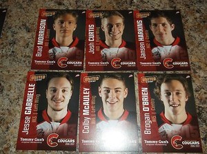 2016 -17 PRINCE GEORGE COUGARS BROGAN O'BRIEN WHL SINGLE PLAYER CARD