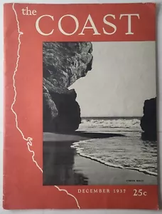 Very Rare 1st Issue of THE COAST Magazine (1937, San Francisco) Vol. 1 No. 1 - Imagen 1 de 12