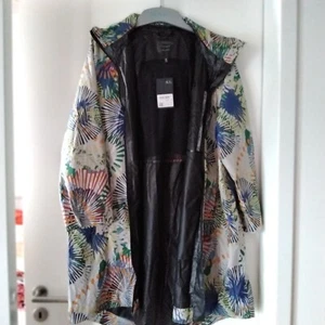 Ulla Popken Poncho Cape Umhang Regencap Regenjacke Women ,Grün/Bunt,One Size - Bild 1 von 7