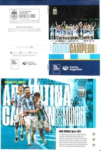 #75311 ARGENTINA 2023 FOOTBALL SOCCER CHAMPION WORLD CUP QATAR POST BROCHURE MNH - Picture 1 of 1