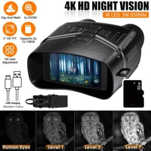 IR 4K HD Binoculars NVG 7level 850nm 5X Digital Zoom 400m Day Night NV4000 - Picture 1 of 16