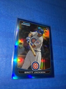 2012 Bowman Chrome Draft Blue Refractors Baseball Card #53 Brett Jackson /250