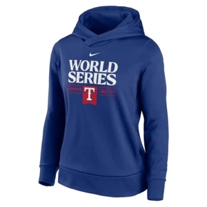 Texas Rangers Nike Women's World Series Authentic Collection Hoodie LARGE - NWT - Picture 1 of 3