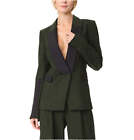 Casual Suit Light Shawl Lapel Dark Green Business Jacket With Vest And Pants