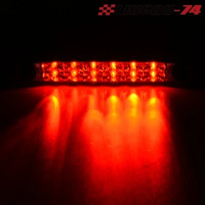 Apto para Nissan Frontier 2001-04 Ahumado Trasero LED Tercera Tercera Luz de Freno Lámpara de Carga Foto 1 de 4