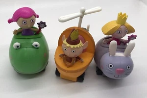 Ben And Holly's Little Kingdom Figures Magic Movers Pullback Vehicles Lot Of 3 - Picture 1 of 10