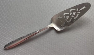 Vintage Pierced Dessert Pie Cake Server National Silverplate Sterling Handle 11" - Picture 1 of 7