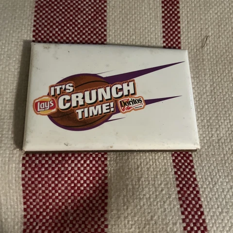 Vintage Doritos Lays Basketball Crunch Time Button 90s 2000 Cooler Ranch Nacho Cover
