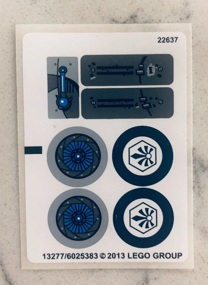 LEGO STICKER SHEET for 70003 Eris' Eagle Interceptor, New & Genuine! - Image 1 of 1