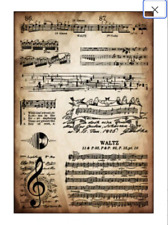 vintage music clear stamps texture card making clay scrapbook FAST Free Shipping