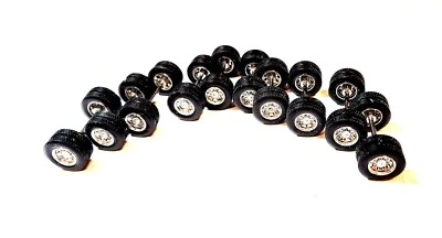 10 - DCP - Most Brands 1/64th KW, PETERBILT, CHROME DUAL WHEELS, TIRES & Axles - Image 1 of 4