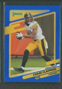 Donruss Chase Claypool 2021 prueba de prensa azul 27 Pittsburgh Steelers - Imagen 1 de 2
