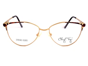 CHERYL TIEGS CT 102 TO GEP Women's Metal Gold & Tortoise Eyeglass Frames NOS - Picture 1 of 3