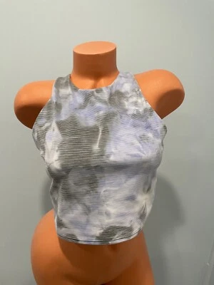 Athleta Womens Size L Conscious Crop Top Longline Built in Sports Bra - Image 1 of 4