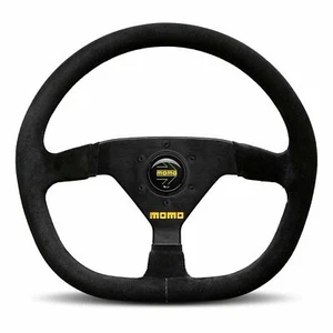 Genuine MOMO MOD 88 Black Suede 350mm Steering Wheel - Picture 1 of 1