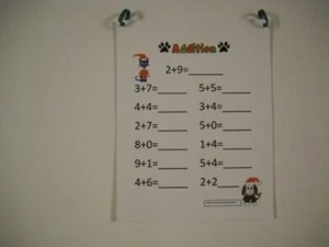 Pete die Katze Weihnachtszusatz Write-On Wipe-Off Flip Booklet laminiert Neu! - Bild 1 von 6