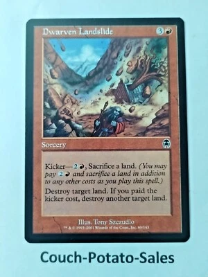 MTG Dwarven Landslide Apocalypse 60/143 Regular Common - Uncirculated - Image 1 of 3