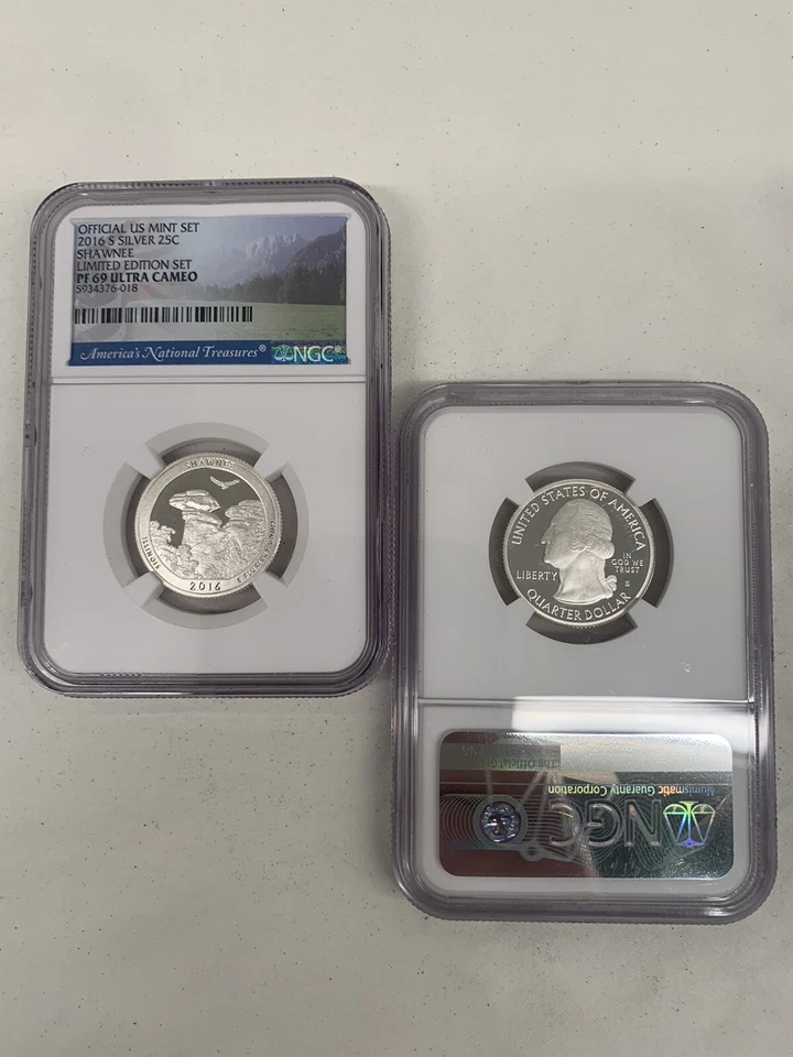 2016 S NGC PF69 ULTRA CAMEO PROOF LIMITED EDITION SILVER QUARTER SHAWNEE - Image 1 of 1