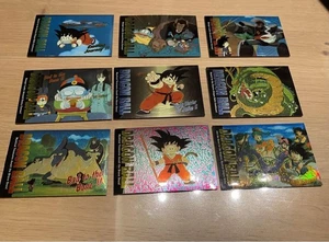 Dragon Ball Carddass Set USA 1996 Reflector Kira 1 Card 8 Normal Cards - Picture 1 of 4