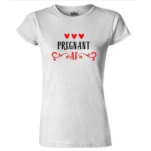 Womens Pregnant As F--k Pregnancy Funny T Shirt Baby Birth - Picture 1 of 4