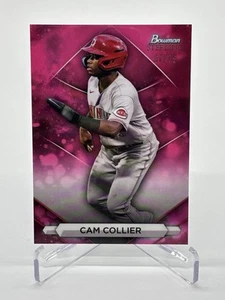 Collar con leva refractora magenta esterlina Bowman 2023 #BSP-70 51/75 Cincinnati Reds - Imagen 1 de 3