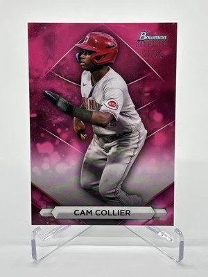 2023 Bowman Sterling Magenta Refractor Cam Collier #BSP-70 51/75 Cincinnati Reds - Image 1 of 3