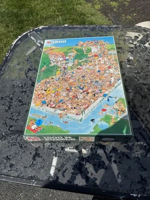 JAN VAN HAASTEREN "Fun Around The Pool" 1500 PEÇAS QUEBRA-CABEÇA POR JUMBO NOVO - Imagem 1 de 4