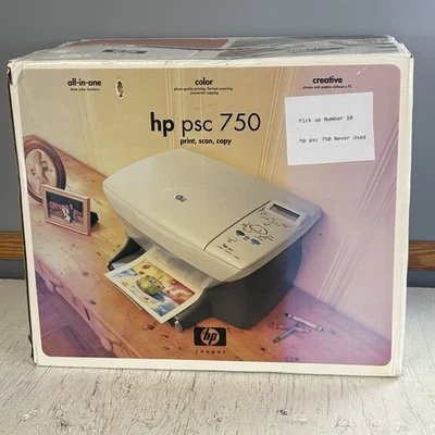 Copiadora scanner impressora jato de tinta multifuncional HP PSC 750. - Imagem 1 de 4
