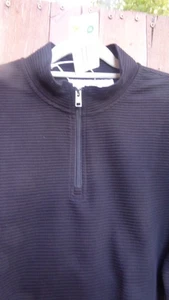 Avenue schwarzes Herren-Sweatshirt mit Reißverschluss Medium neu mit Etikett - Bild 1 von 6