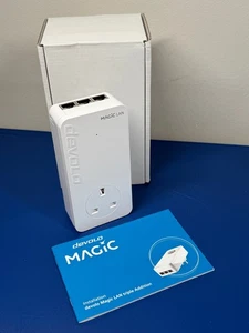 Adaptador Devolo Magic 2 LAN Triple Powerline 3 puertos Ethernet enchufe Reino Unido - Imagen 1 de 10