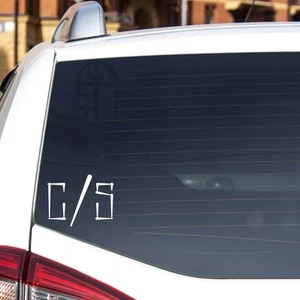 Con Safos Vinyl Decal C/S Vinyl Sticker Graffiti Sticker White And Black - Picture 1 of 2
