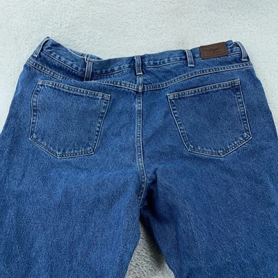 L.L.Bean Comfort Waist Jeans Mens 42x29 Blue Denim Five Pocket Straight Leg - Image 1 of 4