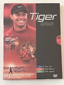 TIGER WOODS - The AUTHORIZED DVD COLLECTION - 3 DISC DVD SET - NEW & SEALED - Picture 1 of 5