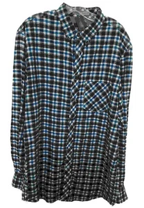 Camisa a cuadros Club Room Bahama Breeze manga larga 100 % algodón LT grande y alta - Imagen 1 de 3