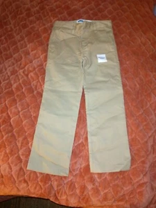 Old Navy Size 6 Regular Boys Khaki Flex Reinforced Knee Straight Leg Jeans NEW - Picture 1 of 3