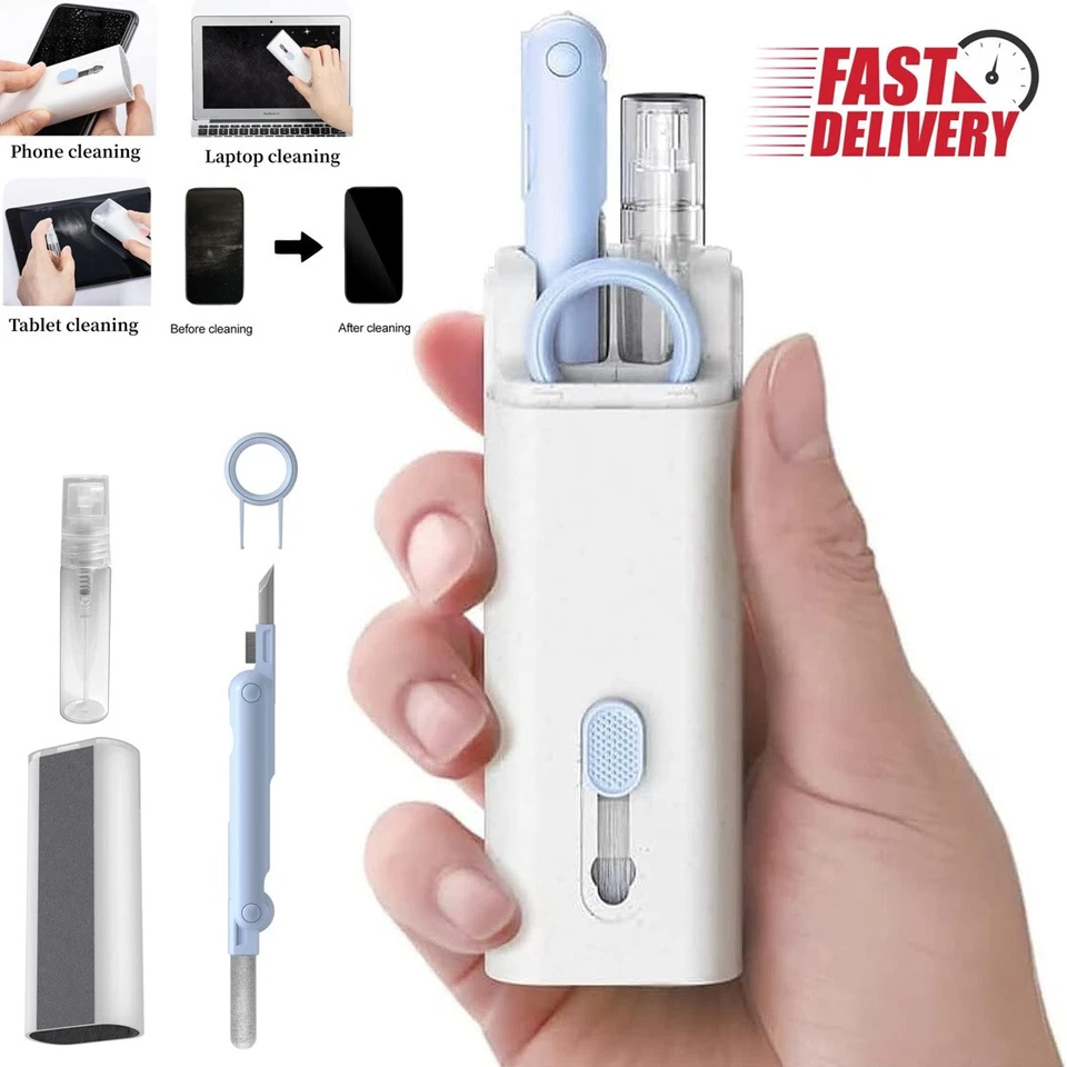Mini 7 In 1 Computer Keyboard Cleaner PC Laptop Watch Camera Dust Cleaning Kit - Image 1 of 4