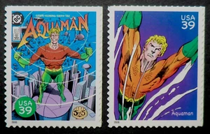 4084h & 4084r MNH 2006 39c Aquaman DC Comics #5 King of the Seven Seas telepathy - Picture 1 of 2