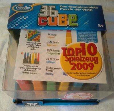 ThinkFun 36 CUBE World's Most Challenging Puzzle Game Complete In Box RARE - Bild 1 von 2