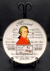 Wolfgang Amadeus Mozart Decorative Plate 7.75” Risch-Lau & Gebr. Metz GmbH - Picture 1 of 2