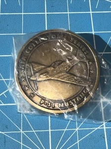 USAF Air Force Association AFA Collector Series P-51 Mustang 1,5" Challenge Coin - Bild 1 von 2