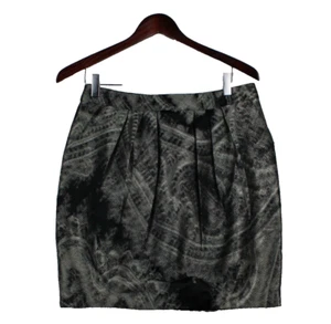 Beth Bowley Women's Pleated Pencil Skirt Size 4 Black & Gray - Picture 1 of 10