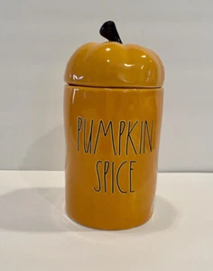 Rae Dunn Orange Pumpkin Spice Scented Pumpkin Spice Candle With Topper - Picture 1 of 4
