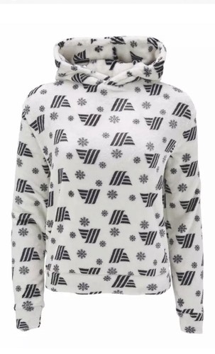 Maglione Aldi Mania Xmas Off White NUOVO Natale Felpa con Cappuccio Unisex Medium