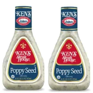 Ken's Steak House Poppy Seed Dressing 16 fl oz - Pack of 2 - Picture 1 of 1