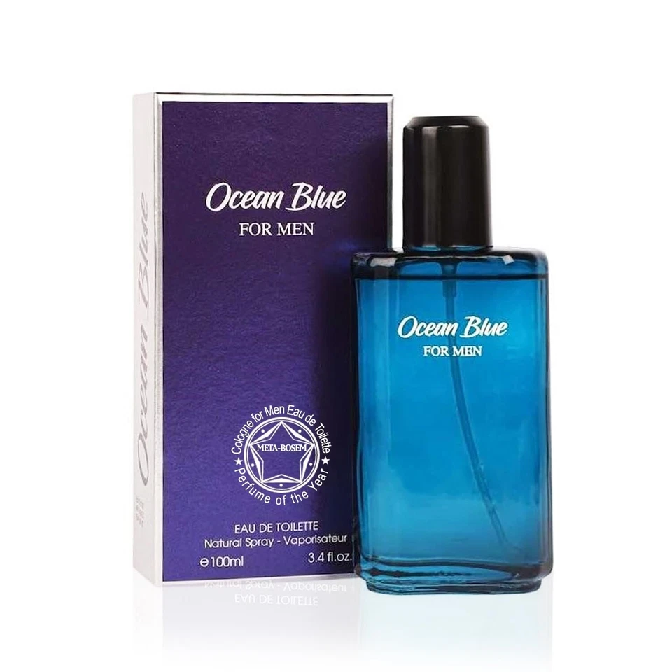 Ocean Blue for Men Colonia Fragancia Marina Eau de Toilette Spray Natural 3.4 OZ Foto 1 de 1