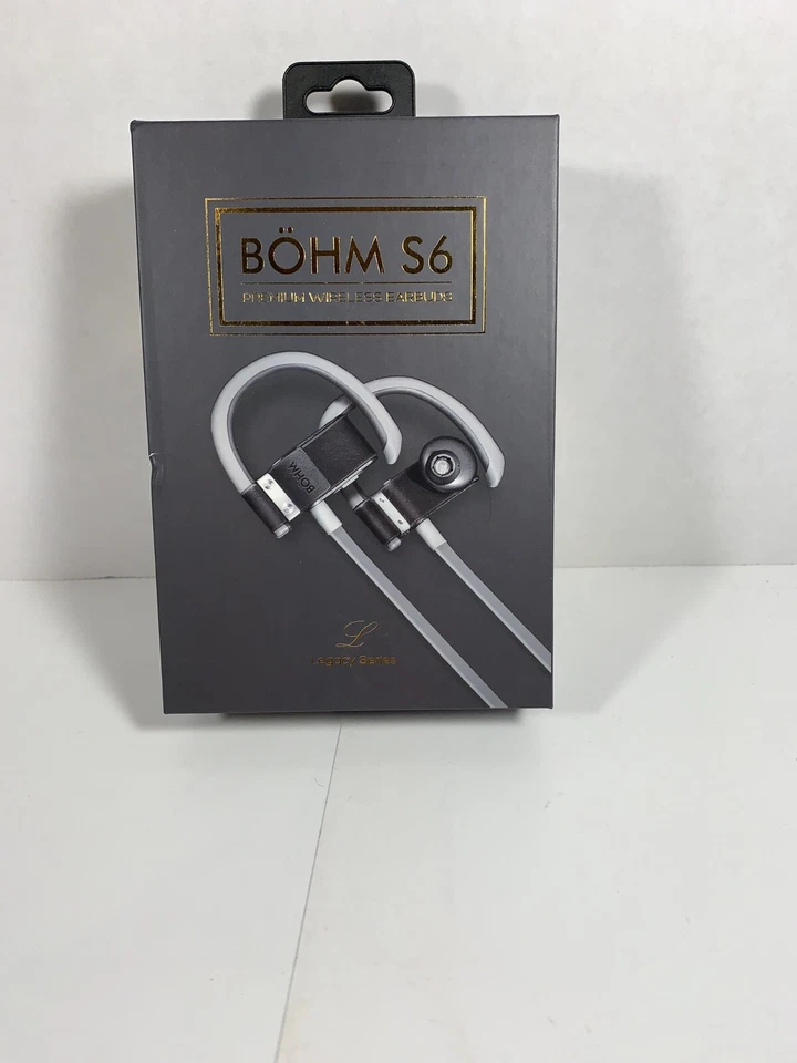NIB Bohm S6 Premium  Wireless BluetoothEar Earbuds Black  B1 - Imagem 1 de 4