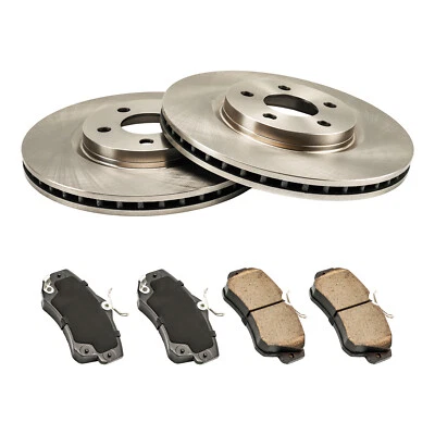 Rotores de freno de disco delanteros pastillas de freno de cerámica para Chrysler PT Cruiser 2001-2010 Foto 1 de 4