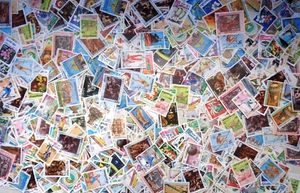 CAMBODIA PICTORIAL STAMPS mixture / kiloware paperfree. 1 oz. (28 grams)B1 - Picture 1 of 1