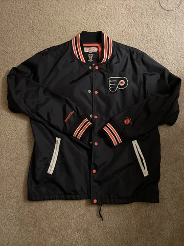 mitchell and ness vintage philadelphia flyers jacket size XL RARE NHL Cover