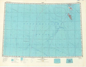 Mapas topográficos militares soviéticos rusos - TVOROYRI (Isla de las Islas Feroe, Dinamarca), edición 1968 - Imagen 1 de 3